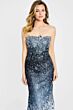 Montage by Mon Cheri M506 Ombre Lace Strapless Dress