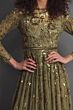 Mac Duggal 6182 Long Sleeve Embellished A-Line Dress