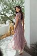 Mac Duggal 8278 Jewel Neck Lattice Ruffle Dress