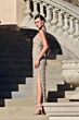 Mac Duggal 10084 Sleeveless Pearl-Beaded Nude Dress