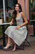 Mac Duggal 21066 Square Neck A-Line Pastel Multicolor Dress