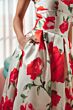 Mac Duggal 21238 Pleated A-Line Skirt Rose Mikado Dress
