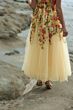 Mac Duggal 21294 Square Neck A-Line Floral Butter Dress