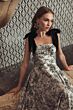 Mac Duggal 27749 A-Line Velvet Bow Strap Black Dress