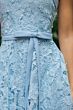 Mac Duggal 50114 Lace Front Bow Strapless Powder Blue Dress