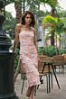 Mac Duggal 50117 Strapless Lace Fitted Blush Dress