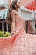 Mac Duggal 50118 Lace A-Line Strapless Maxi Dress