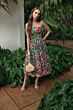 Mac Duggal 56265 A-Line Floral Embroidered Green Dress