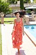 Mac Duggal 8475 Sweetheart Neck Ruffe A-Line Rose Dress