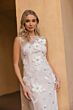 Mac Duggal 9465 Column Silhouette Sleeveless Ivory Dress