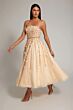 Mac Duggal 11865 Strapless A-line Floral Embellished Dress