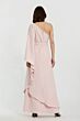 Mac Duggal 21049 Buckle Belt Asymmetric Kaftan Dress