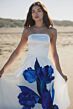 Mac Duggal 21075 Floral-Printed Strapless A-Line Formal Dress