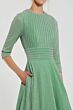 Mac Duggal 30775 Three-Quarter Sleeve Pleated A-Line Dress