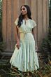 Mac Duggal 94128 Flutter Sleeve Keyhole Neck Beaded Evening Dress