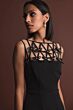 Mac Duggal 2295 Back Slit Lattice Bateau Neck Dress