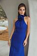 Mac Duggal 50053 Rosette Neck Sleeveless Dress