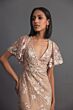 Mac Duggal 68743 V-Neck Flutter Sleeve Dress