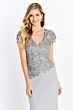 Montage by Mon Cheri M2202 Beaded Bodice Short Sleeve Dress