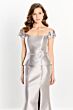 Montage by Mon Cheri M2205 Floral Sleeves Peplum Dress