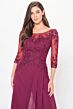 Montage by Mon Cheri M918 Sheer Sleeve Three-Piece Dress