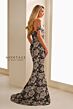 Montage by Mon Cheri M3106BRCD Sweetheart Neck Peplum Dress