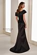Montage by Mon Cheri M3111 Back Button Asymmetric Bow Neck Dress
