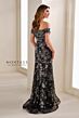 Montage by Mon Cheri M3112 Off-The-Shoulder Floral Applique Dress