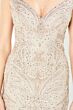 Montage by Mon Cheri 220934 Fitted V-Neck Dress