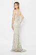 Montage by Mon Cheri 122904 Plunging Neck Ribbonwork Dress