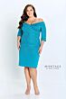 Montage by Mon Cheri 221970S Beaded Three-Quarter Sleeve Dress