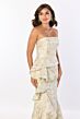 Montage by Mon Cheri M2225 Strapless Ruffle Drape Dress