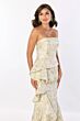 Montage by Mon Cheri M2225 Strapless Ruffle Drape Dress