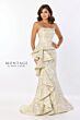 Montage by Mon Cheri M2225 Strapless Ruffle Drape Dress