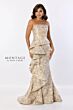 Montage by Mon Cheri M2225 Strapless Ruffle Drape Dress