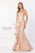 Montage by Mon Cheri M2225 Strapless Ruffle Drape Dress