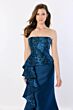 Montage by Mon Cheri M2228 Straight Neck Peplum Ruffle Dress
