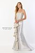Montage by Mon Cheri M2228 Straight Neck Peplum Ruffle Dress