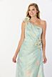 Montage by Mon Cheri M2229 Drape Top Faux-Wrap Skirt Dress