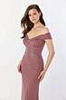 Montage by Mon Cheri M2234 Off-The-Shoulder Column Silhouette Dress