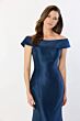 Montage by Mon Cheri M2237 Off-The-Shoulder Neck Ruffle Back Dress
