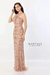 Montage by Mon Cheri M2241 Asymmetric Neck Capelet Dress