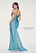 Montage by Mon Cheri M843 Drape Skirt Off-The-Shoulder Dress