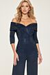 Montage by Mon Cheri M850 Portrait Neck Wide-Leg Jumpsuit