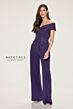 Montage by Mon Cheri M850 Portrait Neck Wide-Leg Jumpsuit