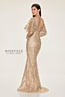 Montage by Mon Cheri M856 Flutter Sleeve V-Neck Dress