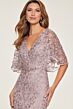 Montage by Mon Cheri M856 Flutter Sleeve V-Neck Dress