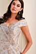 Montage by Mon Cheri M4203 Portrait Neck A-Line Brocade Dress