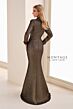Montage by Mon Cheri M4204 Plunging Neck Long Sleeve Dress