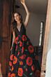 Mac Duggal 56181 Sleeveless V-Neck Floral-Printed Dress
